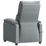 vidaXL Fotoliu de masaj, gri deschis, material textil vidaXL Fotoliu de masaj, gri deschis, material textil