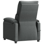 vidaXL Fotoliu de masaj, gri închis, material textil