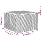 vidaXL Set mobilier de grădină cu perne, 8 piese, negru, poliratan vidaXL Set mobilier de grădină cu perne, 8 piese, negru, poliratan