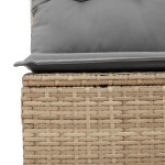 vidaXL Set canapele de grădină, 8 piese, cu perne, bej, poliratan vidaXL Set canapele de grădină, 8 piese, cu perne, bej, poliratan