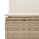 vidaXL Set canapele de grădină cu perne, 10 piese, bej, poliratan vidaXL Set canapele de grădină cu perne, 10 piese, bej, poliratan