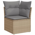 vidaXL Set canapele de grădină cu perne, 10 piese, bej, poliratan vidaXL Set canapele de grădină cu perne, 10 piese, bej, poliratan