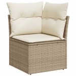 vidaXL Set canapele de grădină cu perne, 10 piese, bej, poliratan vidaXL Set canapele de grădină cu perne, 10 piese, bej, poliratan