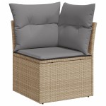 vidaXL Set canapele de grădină cu perne, 10 piese, bej, poliratan vidaXL Set canapele de grădină cu perne, 10 piese, bej, poliratan
