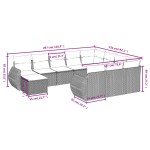vidaXL Set canapele de grădină cu perne, 11 piese, bej, poliratan vidaXL Set canapele de grădină cu perne, 11 piese, bej, poliratan