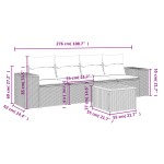 vidaXL Set canapele de grădină cu perne, 5 piese, bej, poliratan vidaXL Set canapele de grădină cu perne, 5 piese, bej, poliratan