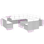 vidaXL Set canapele de grădină cu perne, 12 piese, bej, poliratan vidaXL Set canapele de grădină cu perne, 12 piese, bej, poliratan