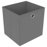 vidaXL Raft expunere cu 4 cutii, negru, 69 x 30 x 72,5 cm, textil vidaXL Raft expunere cu 4 cutii, negru, 69 x 30 x 72,5 cm, textil