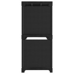 vidaXL Raft expunere 6 cuburi negru 103x30x72,5 cm, material textil vidaXL Raft expunere 6 cuburi negru 103x30x72,5 cm, material textil