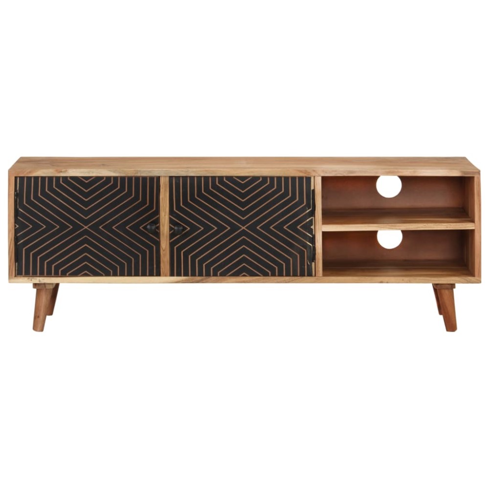 vidaXL Comodă TV, 115x30x39 cm, lemn masiv de acacia
