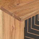 vidaXL Comodă TV, 115x30x39 cm, lemn masiv de acacia