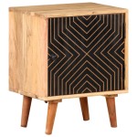 vidaXL Noptieră, 40x30x50 cm, lemn masiv de acacia vidaXL Noptieră, 40x30x50 cm, lemn masiv de acacia