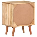 vidaXL Noptieră, 40x30x50 cm, lemn masiv de acacia vidaXL Noptieră, 40x30x50 cm, lemn masiv de acacia
