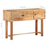 vidaXL Servantă, 115x35x75 cm, lemn masiv de acacia