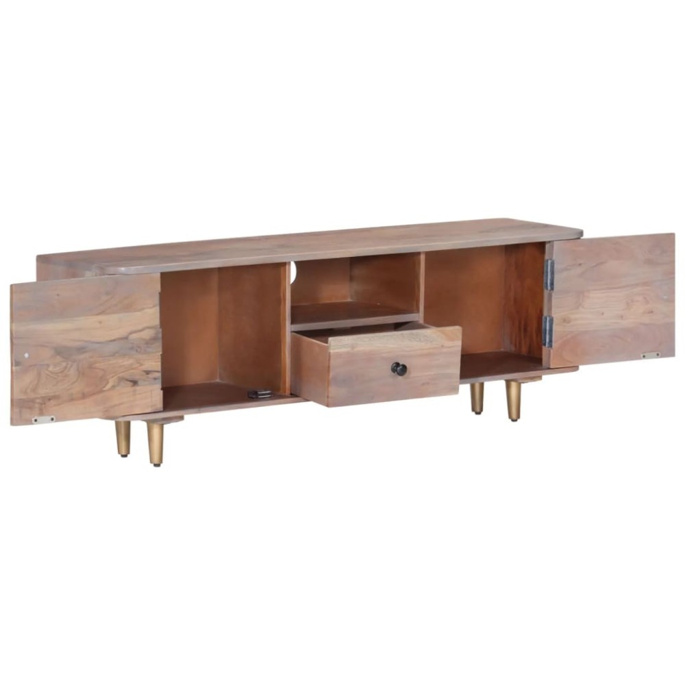 vidaXL Comodă TV, 118x30x40 cm, lemn masiv de acacia