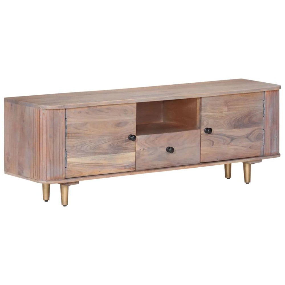 vidaXL Comodă TV, 118x30x40 cm, lemn masiv de acacia