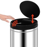 vidaXL Coș de gunoi automat cu senzor, 60 L, oțel inoxidabil vidaXL Coș de gunoi automat cu senzor, 60 L, oțel inoxidabil