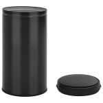 vidaXL Coș de gunoi automat cu senzor, 60 L, negru, oțel carbon vidaXL Coș de gunoi automat cu senzor, 60 L, negru, oțel carbon