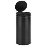 vidaXL Coș de gunoi automat cu senzor, 70 L, negru, oțel carbon vidaXL Coș de gunoi automat cu senzor, 70 L, negru, oțel carbon