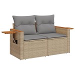 vidaXL Set canapele de grădină cu perne, 11 piese, bej, poliratan vidaXL Set canapele de grădină cu perne, 11 piese, bej, poliratan