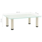 vidaXL Suport TV, mătuit, 40 x 35 x 17 cm, sticlă securizată