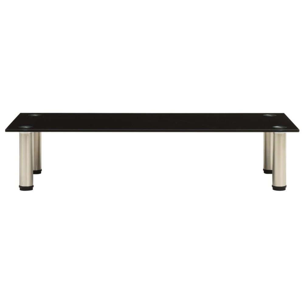 vidaXL Suport TV, negru, 80 x 35 x 17 cm, sticlă securizată