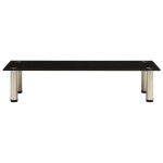 vidaXL Suport TV, negru, 80 x 35 x 17 cm, sticlă securizată