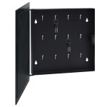 vidaXL Casetă pentru chei cu tablă magnetică, negru, 35 x 35 x 4 cm vidaXL Casetă pentru chei cu tablă magnetică, negru, 35 x 35 x 4 cm