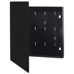 vidaXL Casetă pentru chei cu tablă magnetică, negru, 35 x 35 x 4 cm vidaXL Casetă pentru chei cu tablă magnetică, negru, 35 x 35 x 4 cm
