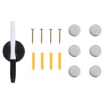 vidaXL Casetă pentru chei cu tablă magnetică, negru, 35 x 35 x 4 cm vidaXL Casetă pentru chei cu tablă magnetică, negru, 35 x 35 x 4 cm