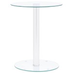 vidaXL Măsuță de cafea, transparent, 40 cm, sticlă securizată