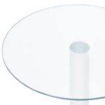 vidaXL Măsuță de cafea, transparent, 40 cm, sticlă securizată
