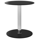 vidaXL Masă de cafea, negru, 40 cm, sticlă securizată