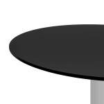 vidaXL Masă de cafea, negru, 40 cm, sticlă securizată