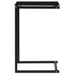 vidaXL Masă laterală, negru, 40x40x60 cm, sticlă securizată vidaXL Masă laterală, negru, 40x40x60 cm, sticlă securizată
