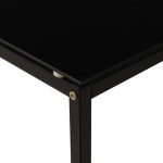 vidaXL Masă laterală, negru, 40x40x60 cm, sticlă securizată vidaXL Masă laterală, negru, 40x40x60 cm, sticlă securizată