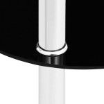 vidaXL Masă laterală 2 niveluri transparent/negru 38x38x50 cm sticlă vidaXL Masă laterală 2 niveluri transparent/negru 38x38x50 cm sticlă