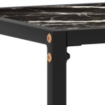 vidaXL Masă consolă, negru, 60x35x75 cm, sticlă securizată