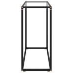 vidaXL Masă consolă, transparent, 80x35x75 cm, sticlă securizată vidaXL Masă consolă, transparent, 80x35x75 cm, sticlă securizată