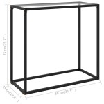 vidaXL Masă consolă, transparent, 80x35x75 cm, sticlă securizată vidaXL Masă consolă, transparent, 80x35x75 cm, sticlă securizată