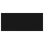 vidaXL Masă consolă, negru, 80x35x75 cm, sticlă securizată