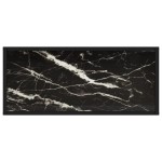 vidaXL Masă consolă, negru, 80x35x75 cm, sticlă securizată