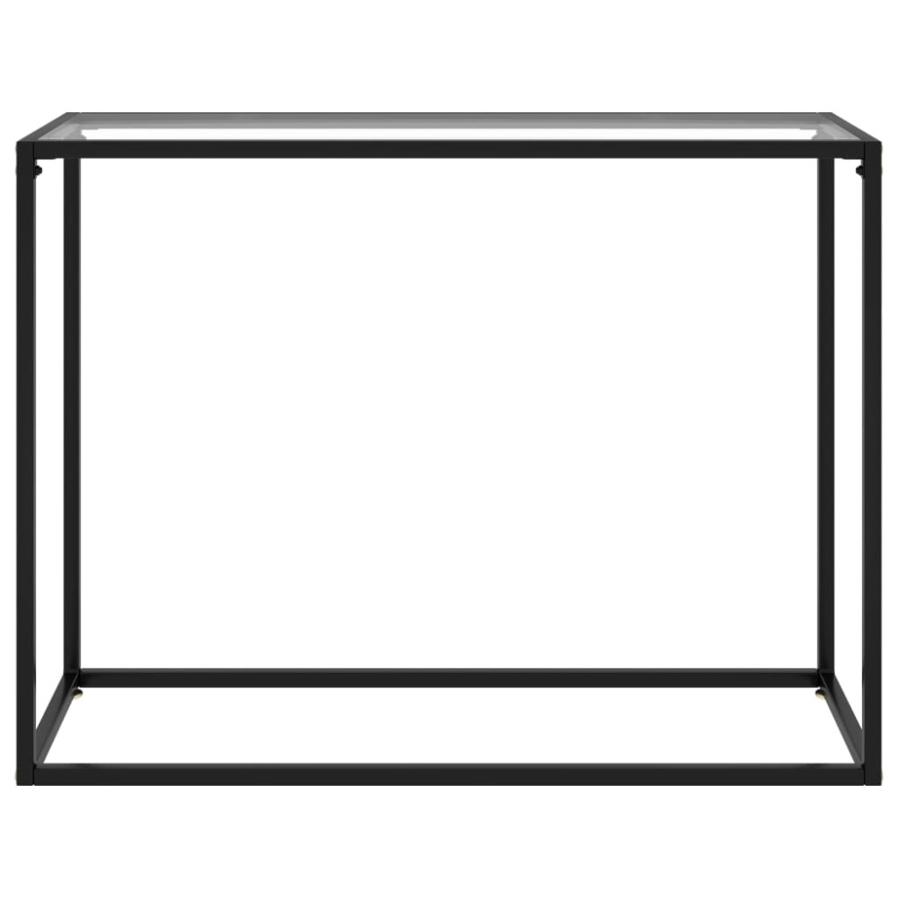 vidaXL Masă consolă, transparent, 100x35x75 cm, sticlă securizată