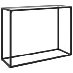 vidaXL Masă consolă, transparent, 100x35x75 cm, sticlă securizată vidaXL Masă consolă, transparent, 100x35x75 cm, sticlă securizată