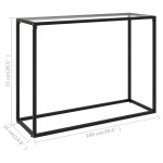 vidaXL Masă consolă, transparent, 100x35x75 cm, sticlă securizată vidaXL Masă consolă, transparent, 100x35x75 cm, sticlă securizată