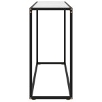 vidaXL Masă consolă, alb, 100x35x75 cm, sticlă securizată vidaXL Masă consolă, alb, 100x35x75 cm, sticlă securizată