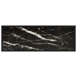 vidaXL Masă consolă, negru, 100x35x75 cm, sticlă securizată