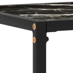 vidaXL Masă consolă, negru, 100x35x75 cm, sticlă securizată