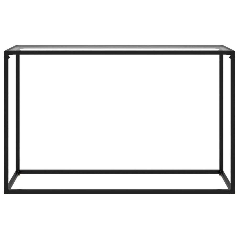 vidaXL Masă consolă, transparent, 120x35x75 cm, sticlă securizată