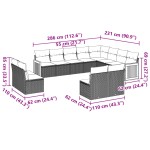 vidaXL Set canapele de grădină cu perne, 12 piese, bej, poliratan vidaXL Set canapele de grădină cu perne, 12 piese, bej, poliratan